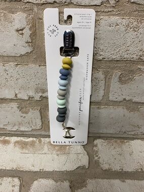 Bella Tunno Kids Silicone Pacifier Clip - Multi Pastel